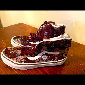 Vans Girls Flower Shoes